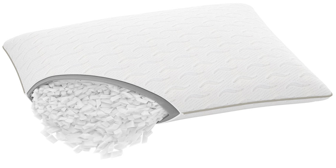 Otkopčajte STROKKEN kako biste prilagodili veličinu punjenja Otkopčan jastuk iz kojeg izlazi punjenje