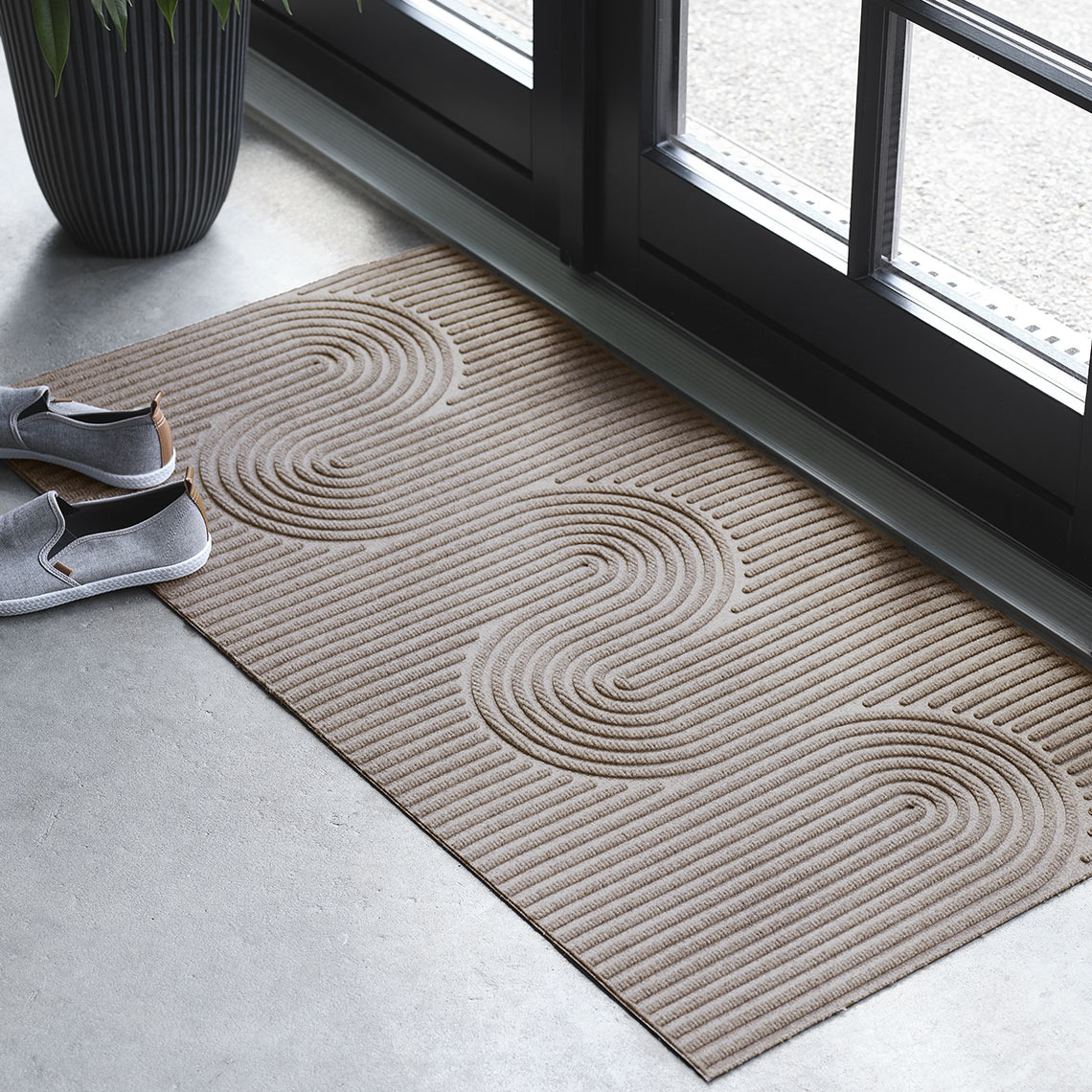 SKOGFAKS doormat Square indoor/outdoor doormat in front of entrance door