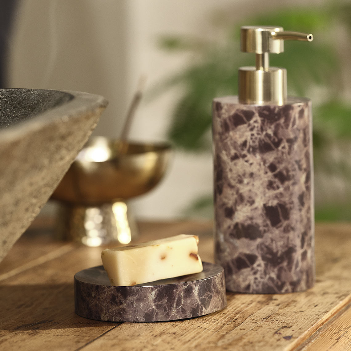 MAKARYD dozator sapuna i posuda za nakit Kupaonski dodaci u mramornom izgledu