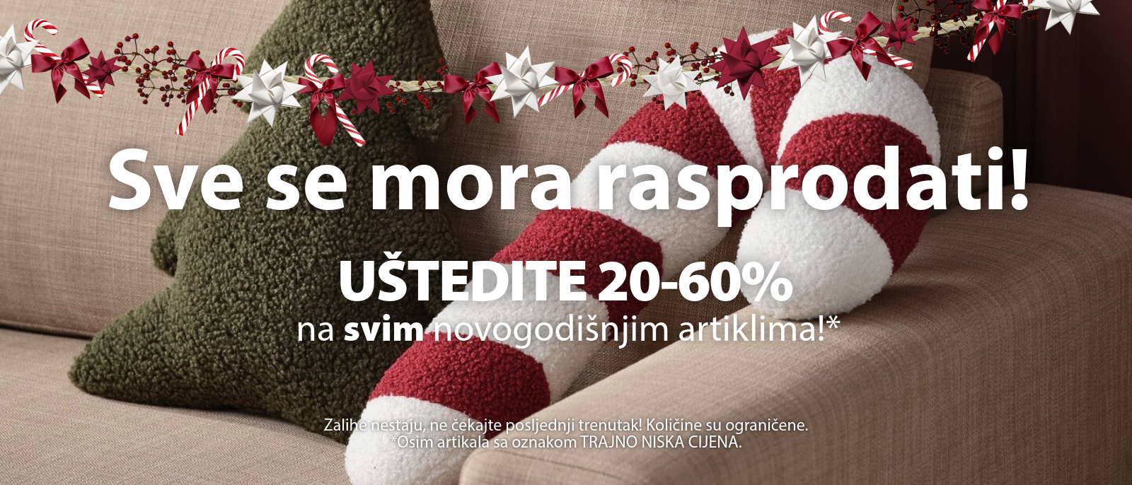 Rasprodaja novogodišnjih artikala